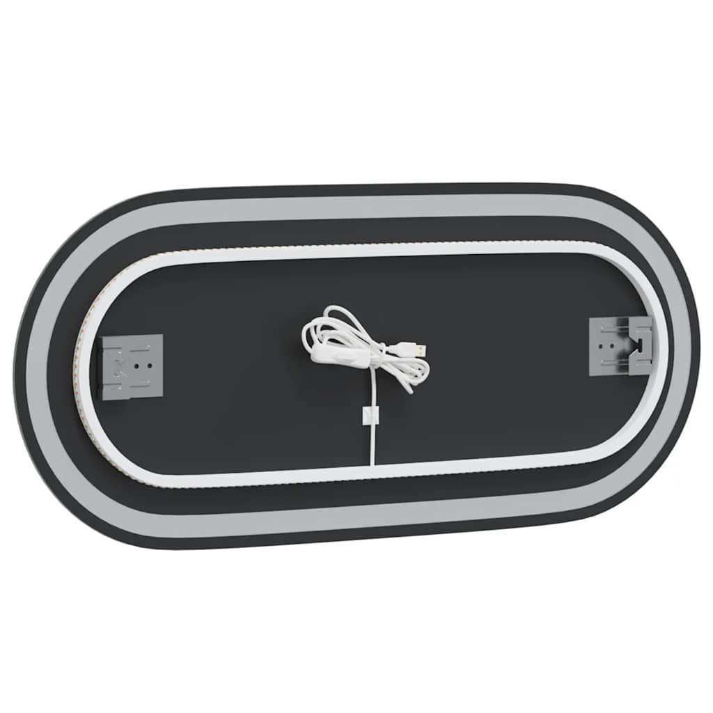 Badkamerspiegel LED ovaal 80x35 cm