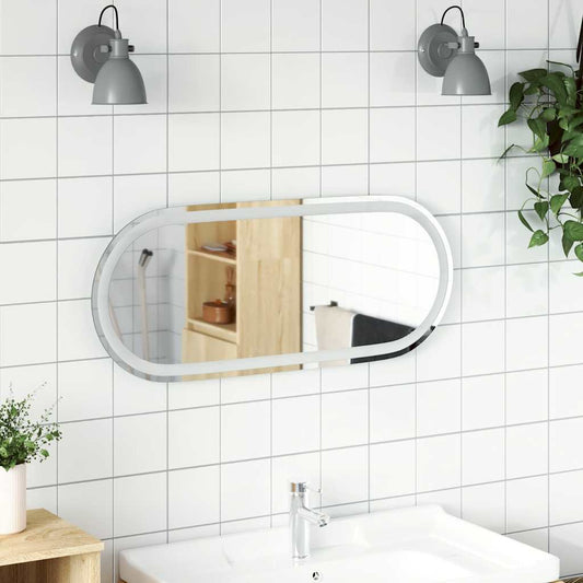 Badkamerspiegel LED ovaal 90x40 cm is nu te koop bij PeponiXL, paradijselijk wonen!
