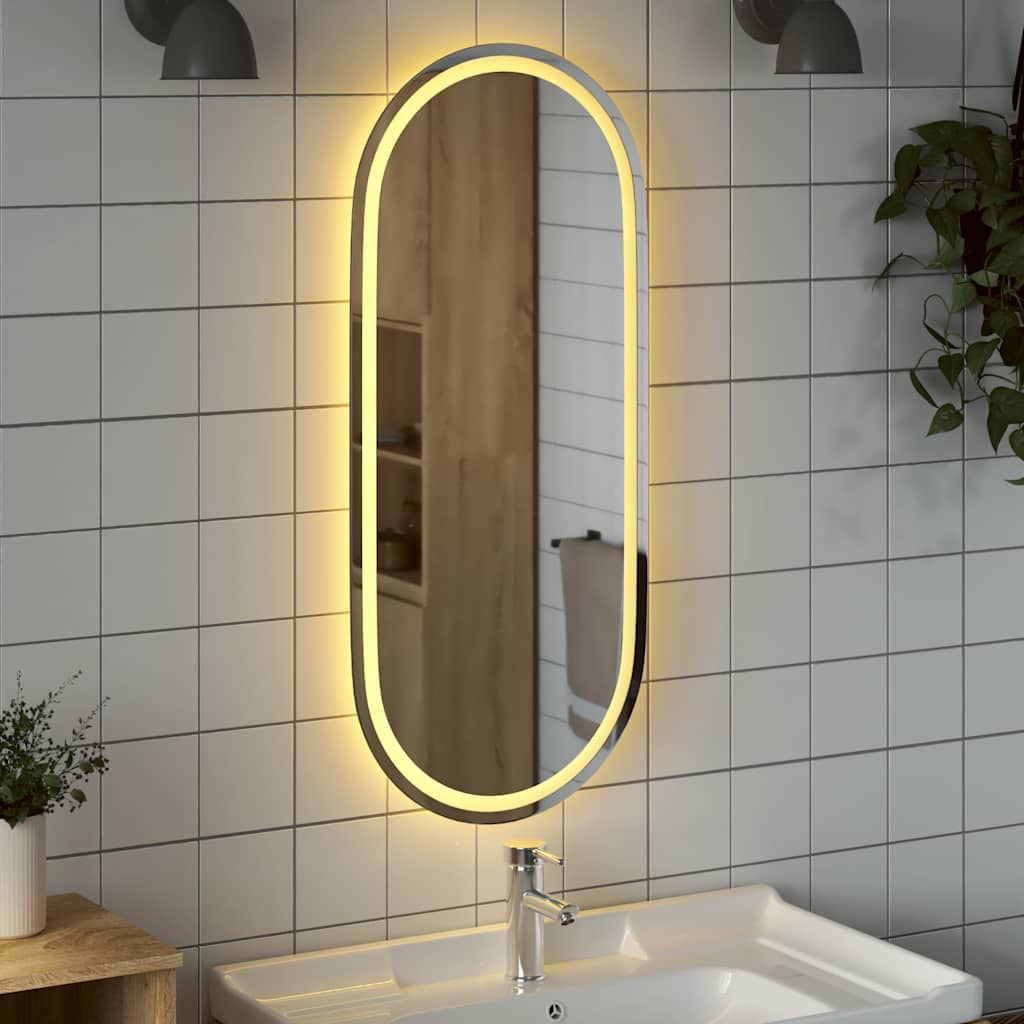 Badkamerspiegel LED ovaal 100x45 cm is nu te koop bij PeponiXL, paradijselijk wonen!