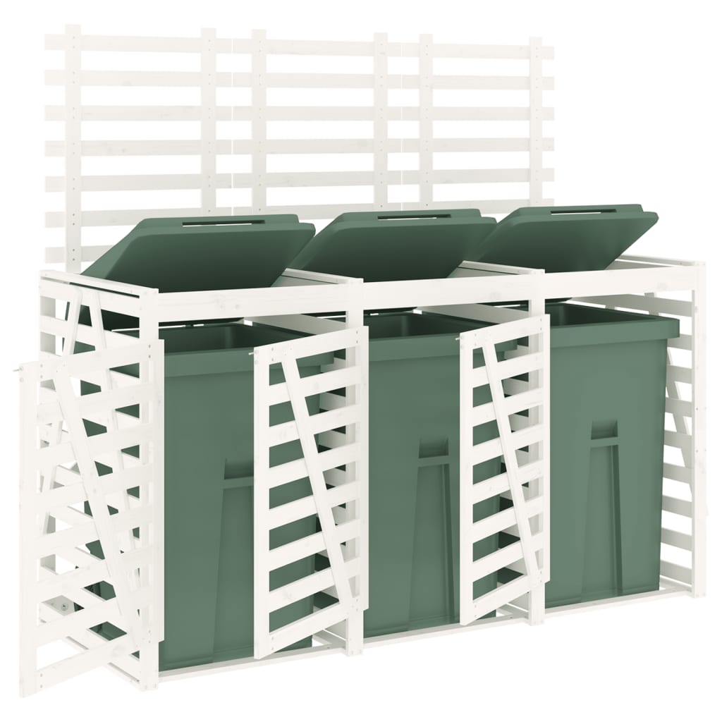 Containerberging drievoudig massief grenenhout wit is nu te koop bij PeponiXL, paradijselijk wonen!