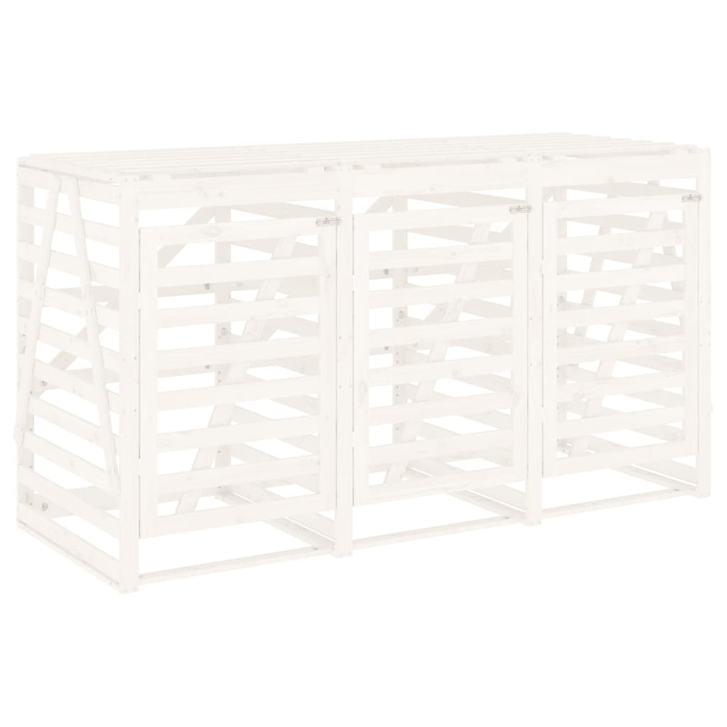 Containerberging drievoudig massief grenenhout wit is nu te koop bij PeponiXL, paradijselijk wonen!