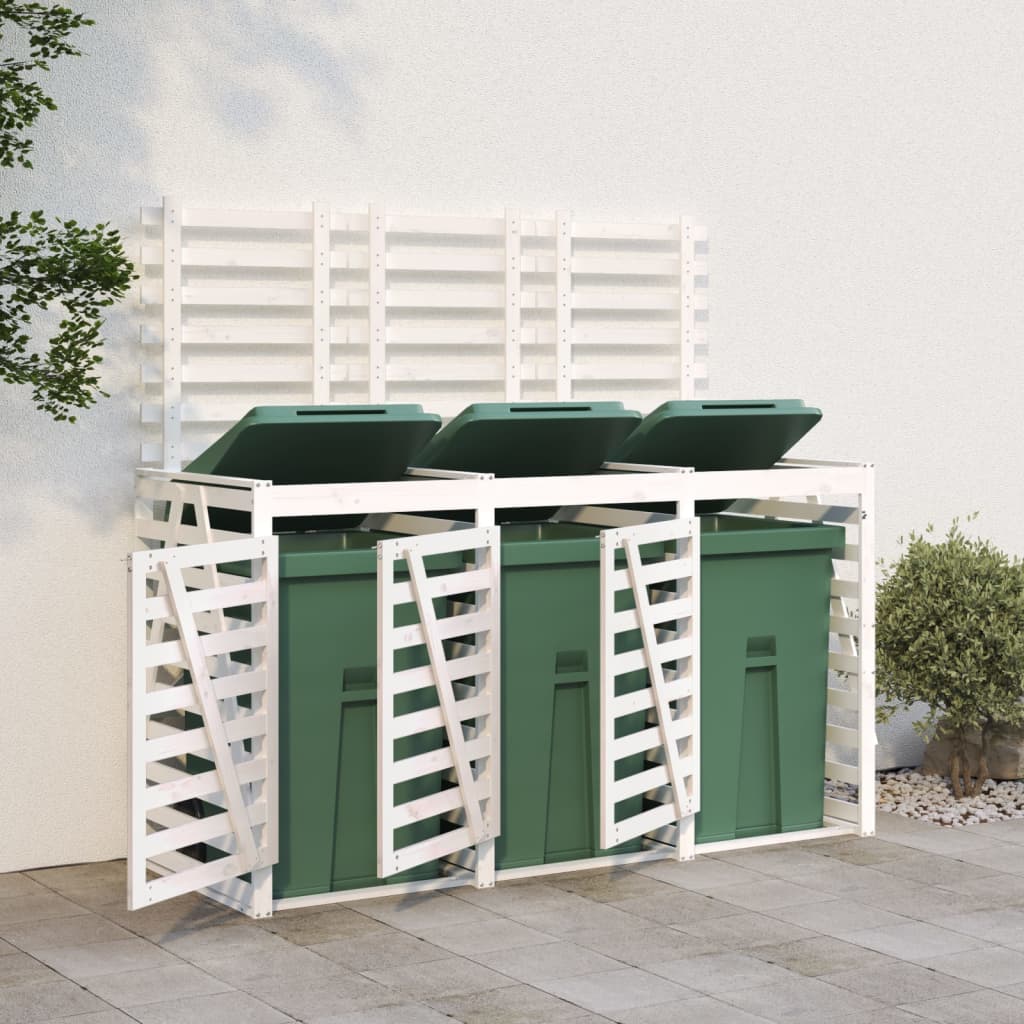 Containerberging drievoudig massief grenenhout wit is nu te koop bij PeponiXL, paradijselijk wonen!