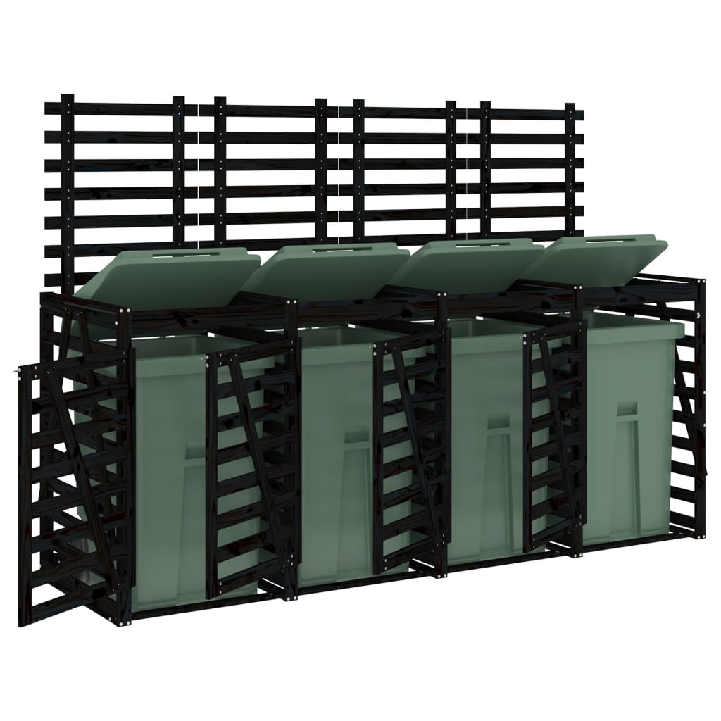 Containerberging viervoudig massief grenenhout zwart is nu te koop bij PeponiXL, paradijselijk wonen!