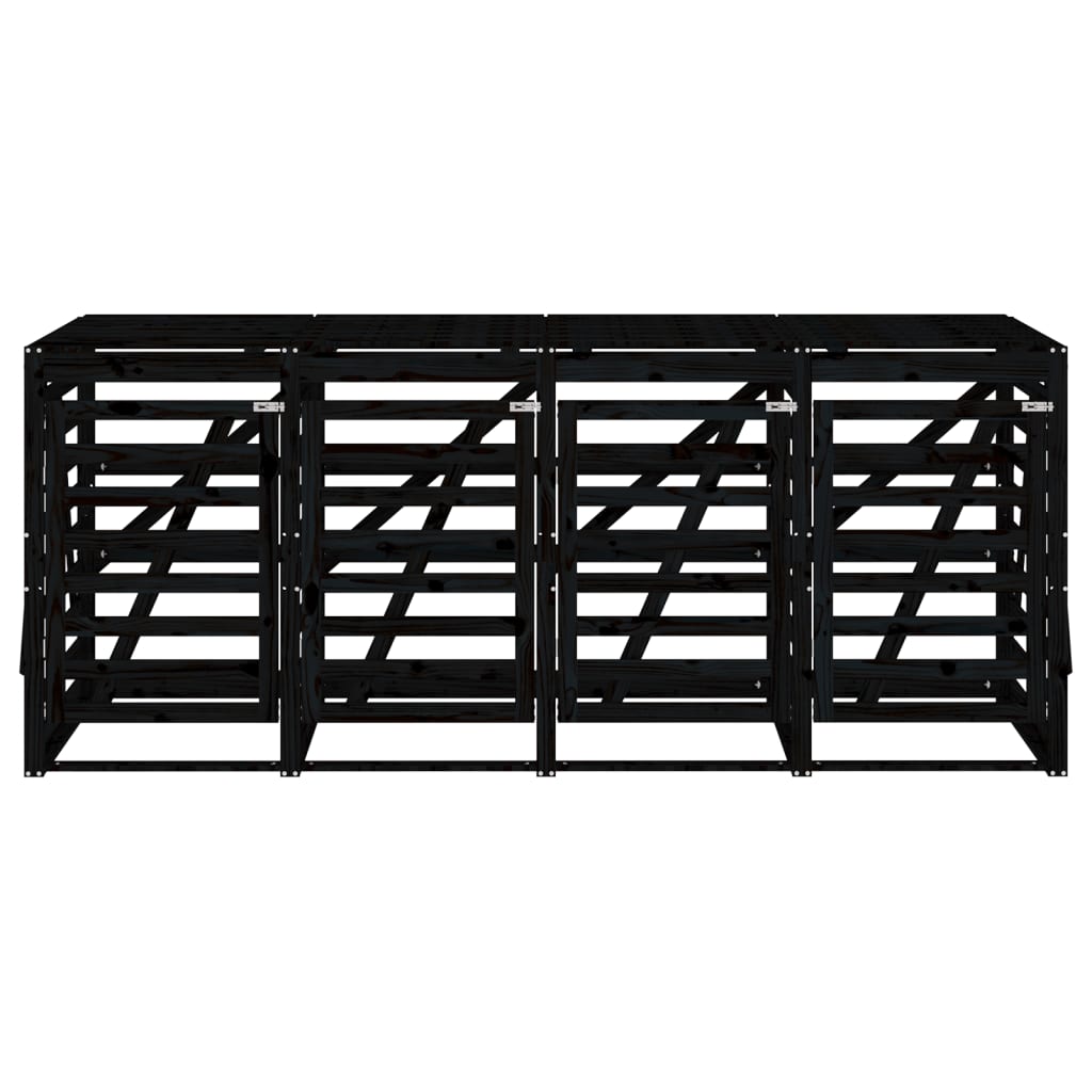 Containerberging viervoudig massief grenenhout zwart is nu te koop bij PeponiXL, paradijselijk wonen!