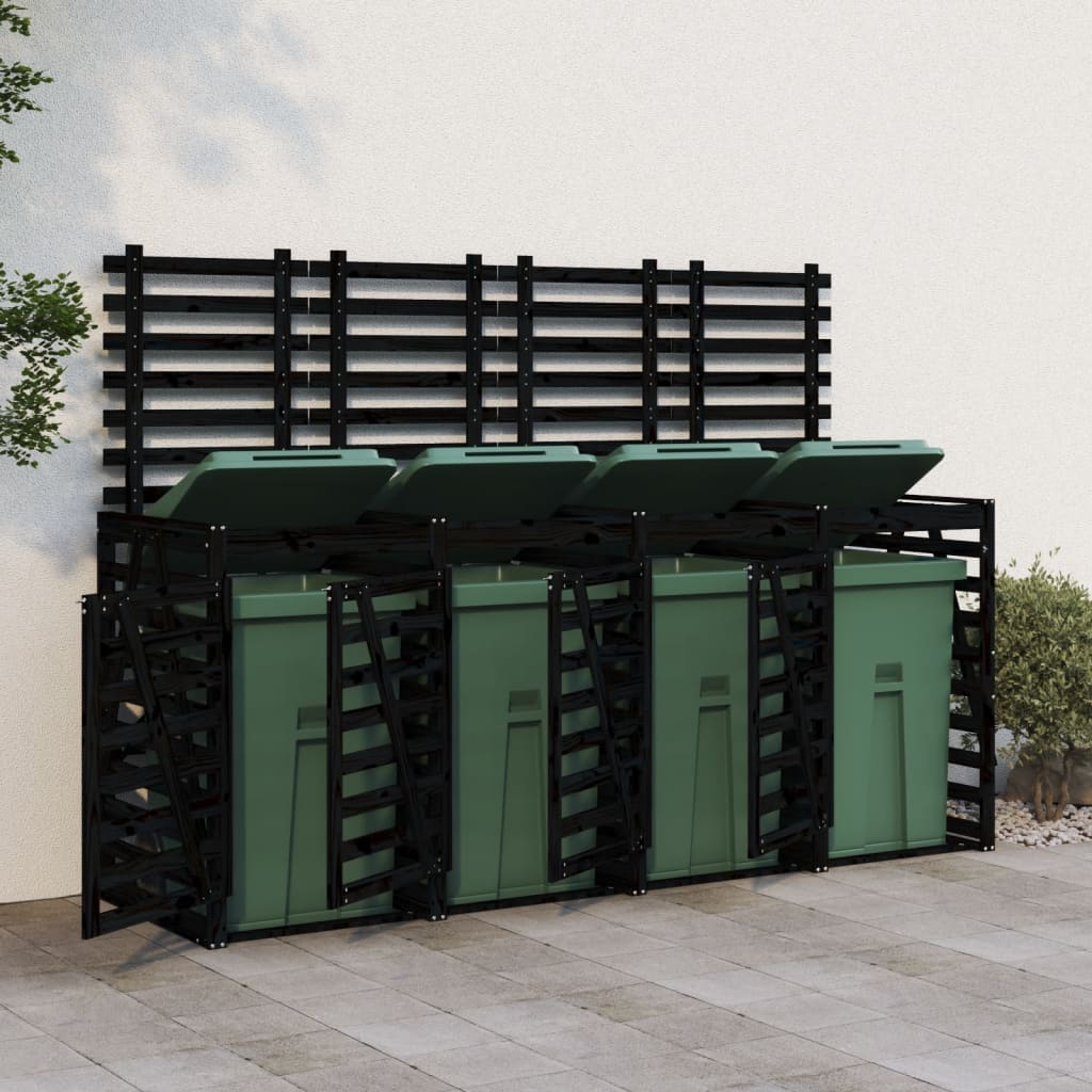 Containerberging viervoudig massief grenenhout zwart is nu te koop bij PeponiXL, paradijselijk wonen!