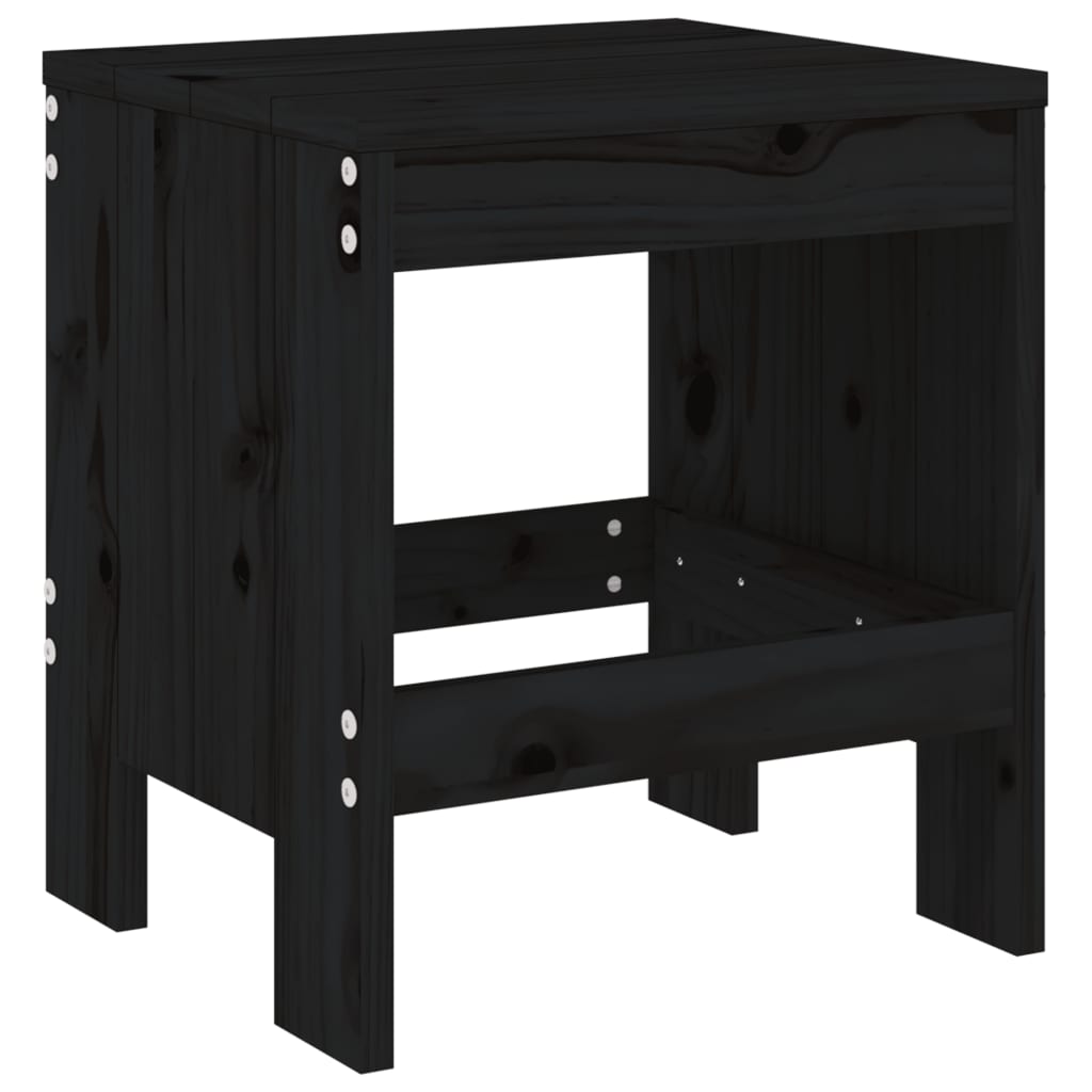 5-delige Tuinset massief grenenhout zwart is nu te koop bij PeponiXL, paradijselijk wonen!