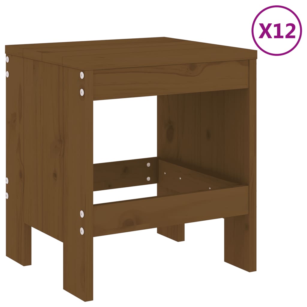 13-delige Tuinset massief grenenhout honingbruin is nu te koop bij PeponiXL, paradijselijk wonen!