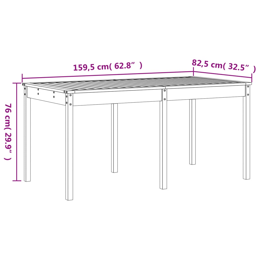13-delige Tuinset massief grenenhout honingbruin is nu te koop bij PeponiXL, paradijselijk wonen!