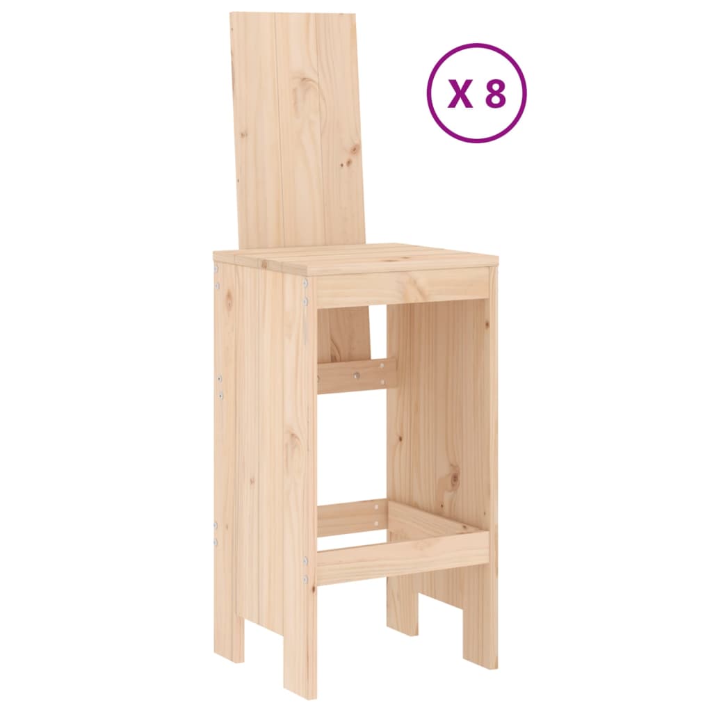 9-delige Barset massief grenenhout is nu te koop bij PeponiXL, paradijselijk wonen!