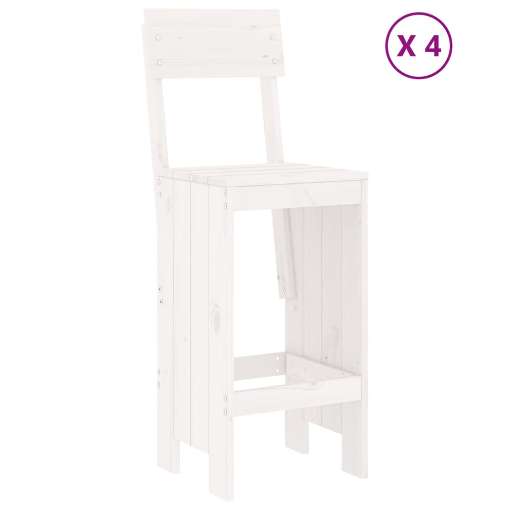 5-delige Barset massief grenenhout wit is nu te koop bij PeponiXL, paradijselijk wonen!