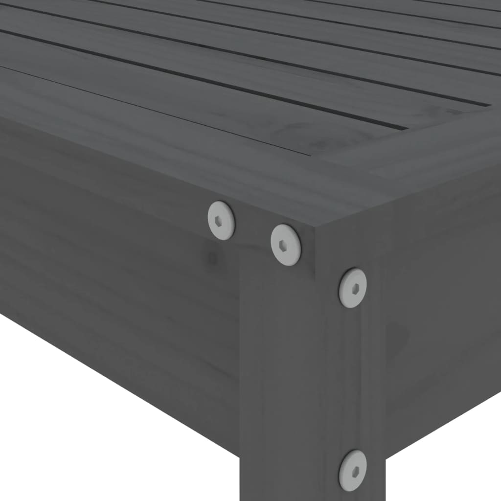 5-delige Tuinbarset massief grenenhout grijs is nu te koop bij PeponiXL, paradijselijk wonen!