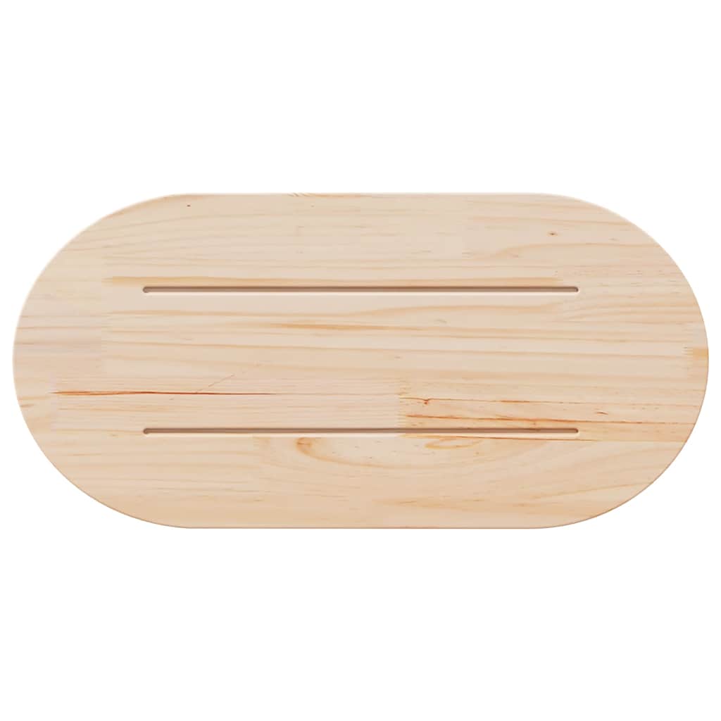 Tafelblad 60x30x2,5 cm massief grenenhout ovaal is nu te koop bij PeponiXL, paradijselijk wonen!