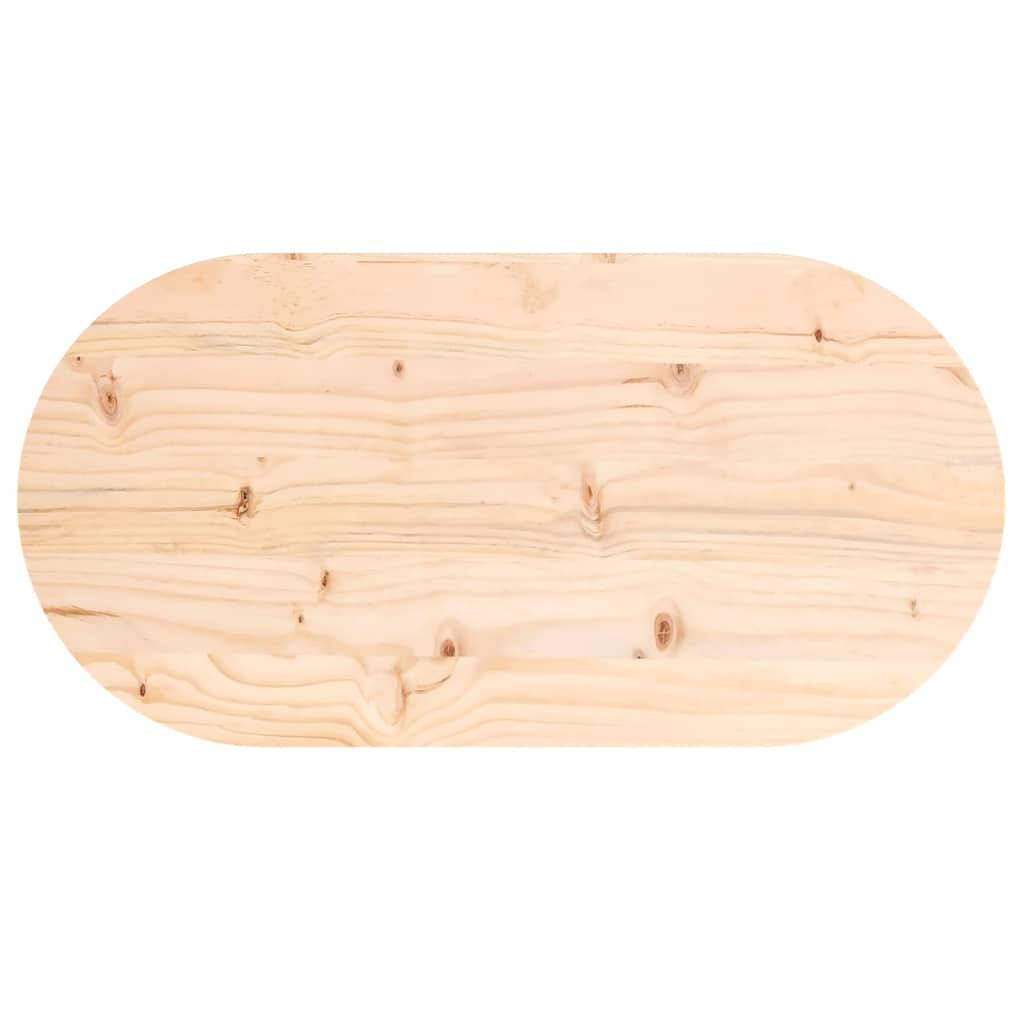 Tafelblad 70x35x2,5 cm massief grenenhout ovaal is nu te koop bij PeponiXL, paradijselijk wonen!