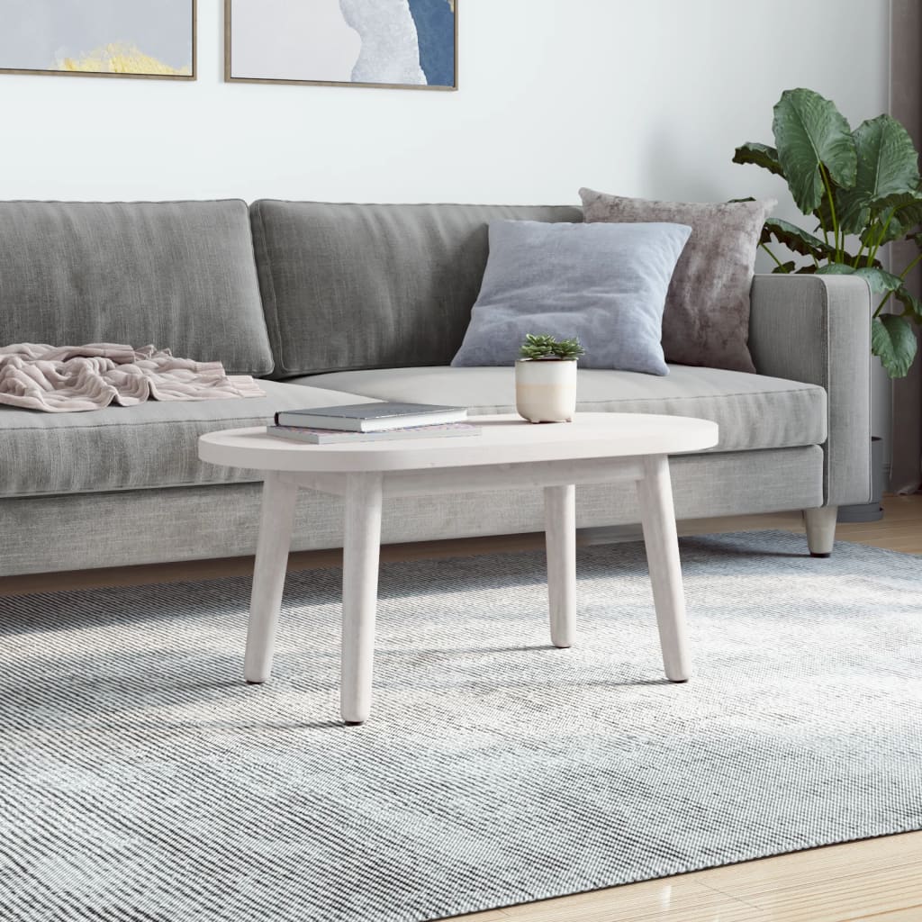 Tafelblad ovaal 80x40x2,5 cm massief grenenhout wit is nu te koop bij PeponiXL, paradijselijk wonen!