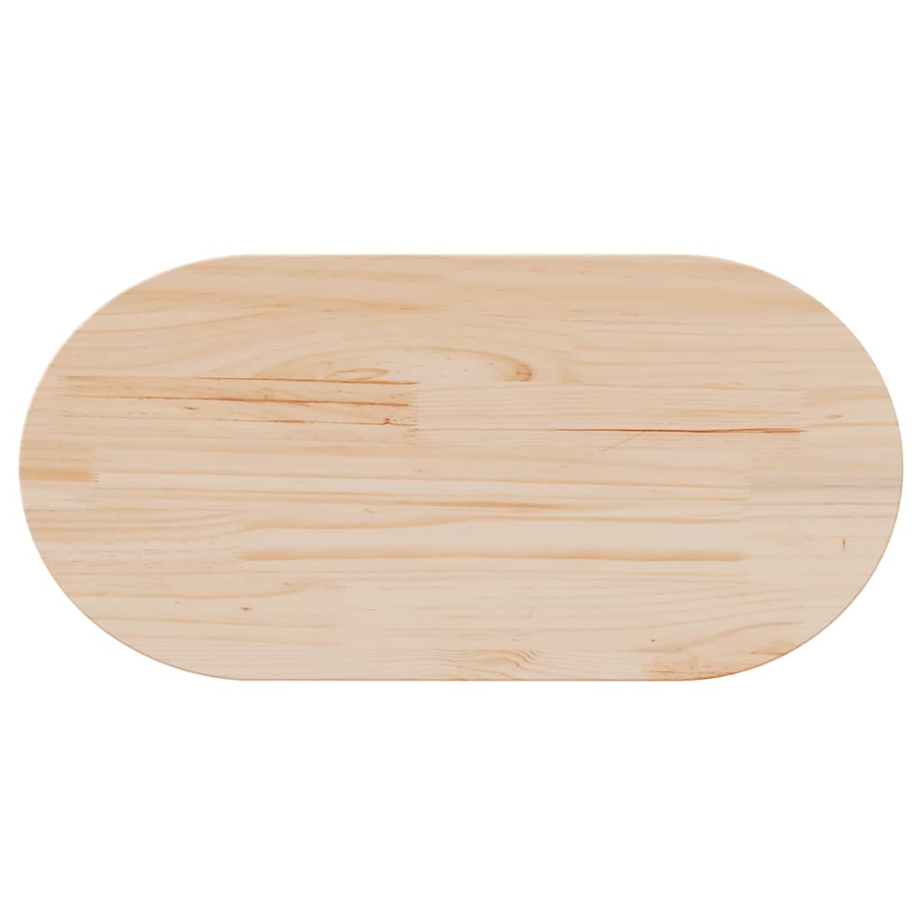 Tafelblad 90x45x2,5 cm massief grenenhout ovaal is nu te koop bij PeponiXL, paradijselijk wonen!