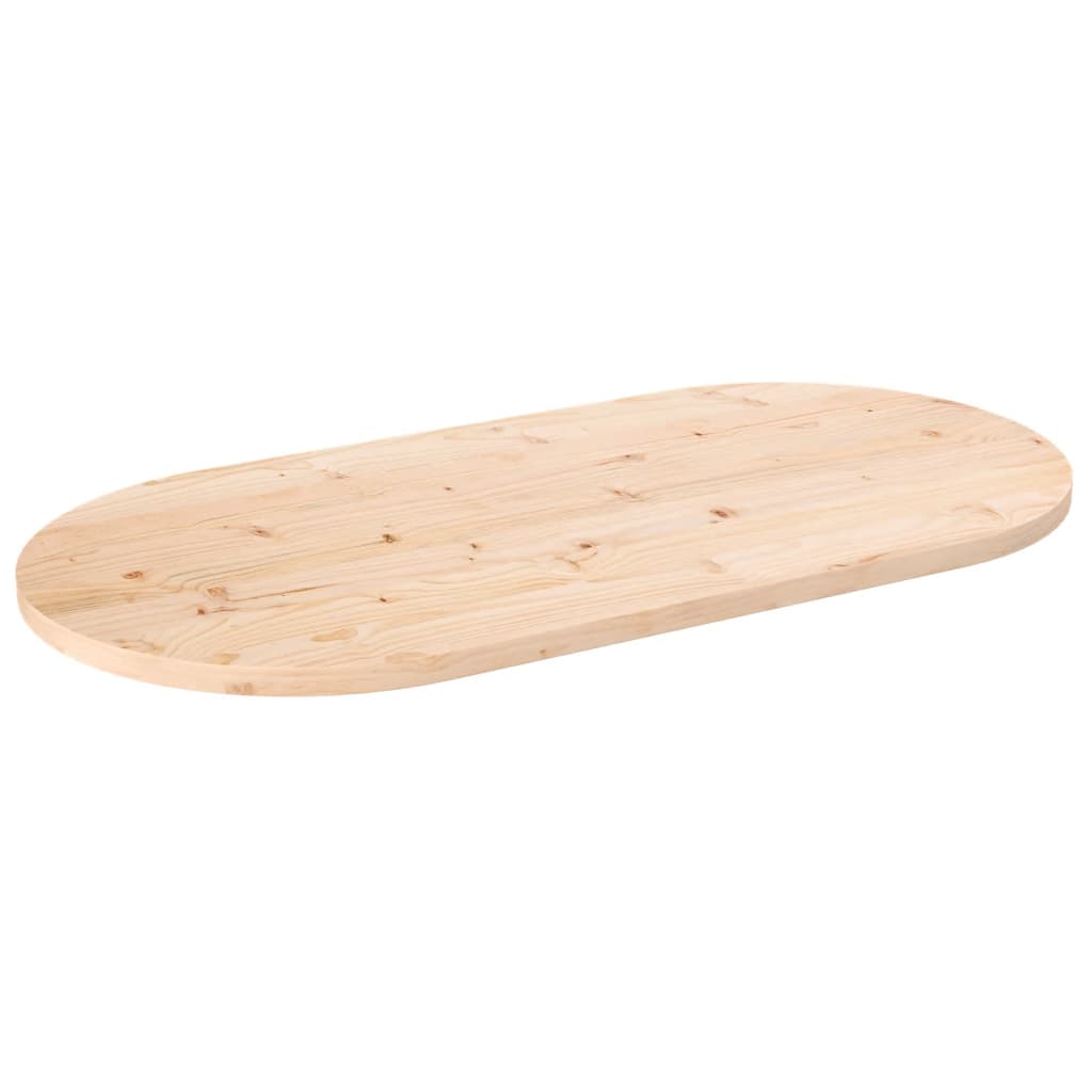 Tafelblad 100x50x2,5 cm massief grenenhout ovaal is nu te koop bij PeponiXL, paradijselijk wonen!