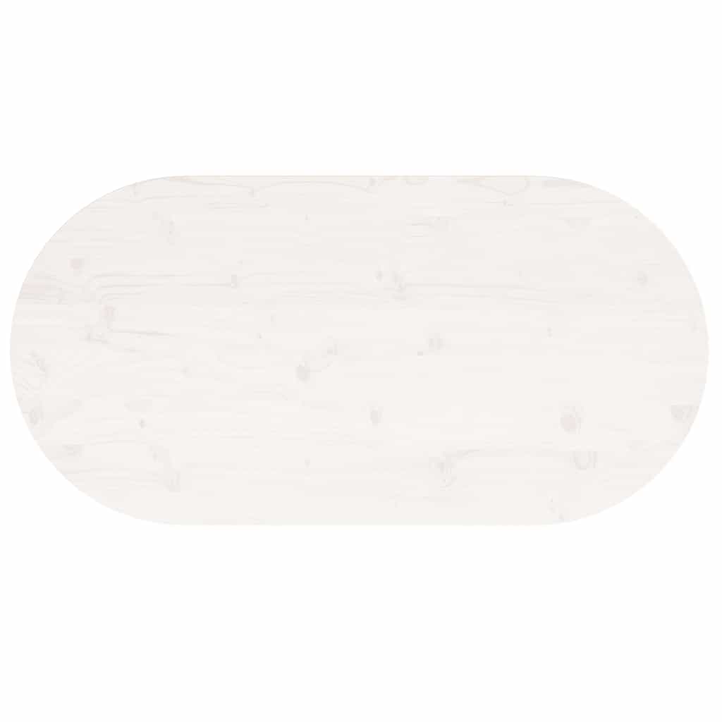 Tafelblad ovaal 110x55x2,5 cm massief grenenhout wit is nu te koop bij PeponiXL, paradijselijk wonen!