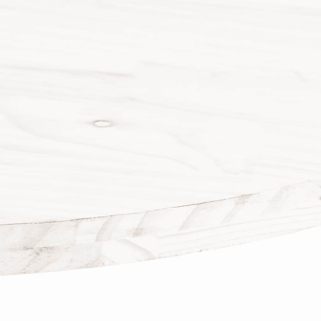 Tafelblad ovaal 110x55x2,5 cm massief grenenhout wit is nu te koop bij PeponiXL, paradijselijk wonen!