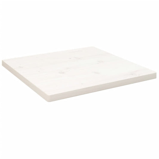 Tafelblad vierkant 40x40x2,5 cm massief grenenhout wit is nu te koop bij PeponiXL, paradijselijk wonen!