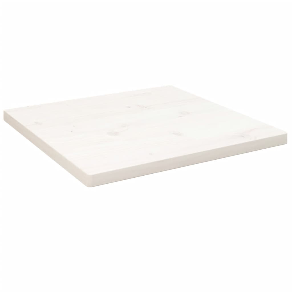 Tafelblad vierkant 50x50x2,5 cm massief grenenhout wit is nu te koop bij PeponiXL, paradijselijk wonen!