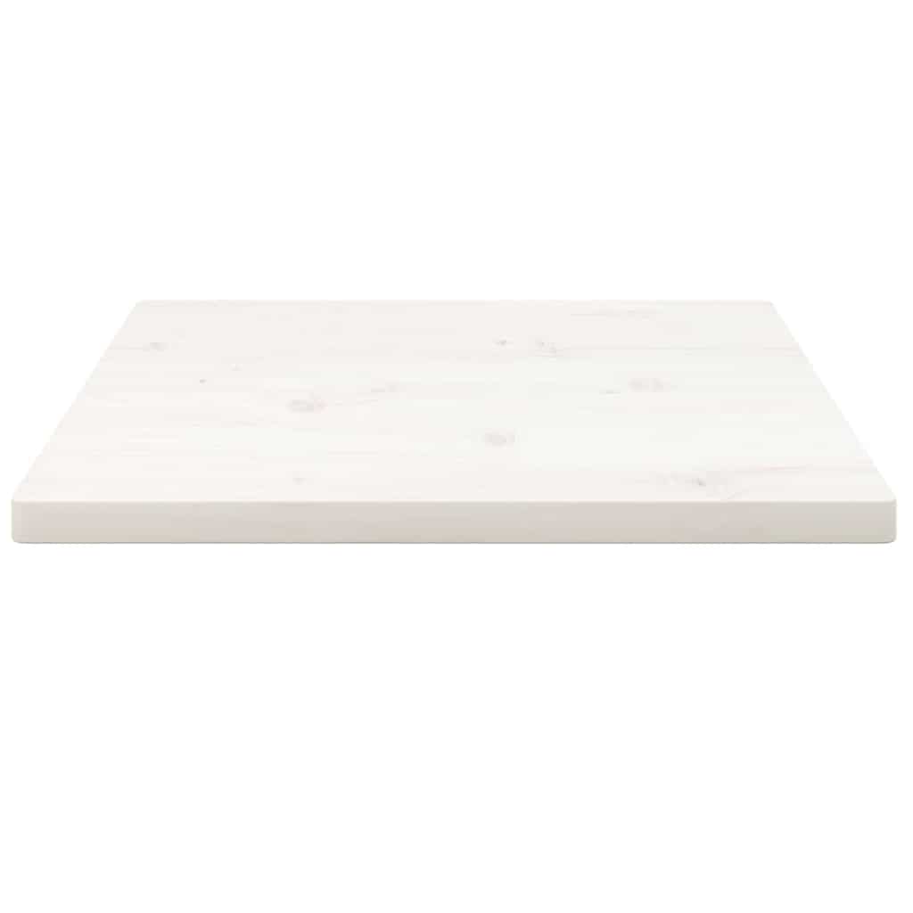 Tafelblad vierkant 50x50x2,5 cm massief grenenhout wit is nu te koop bij PeponiXL, paradijselijk wonen!