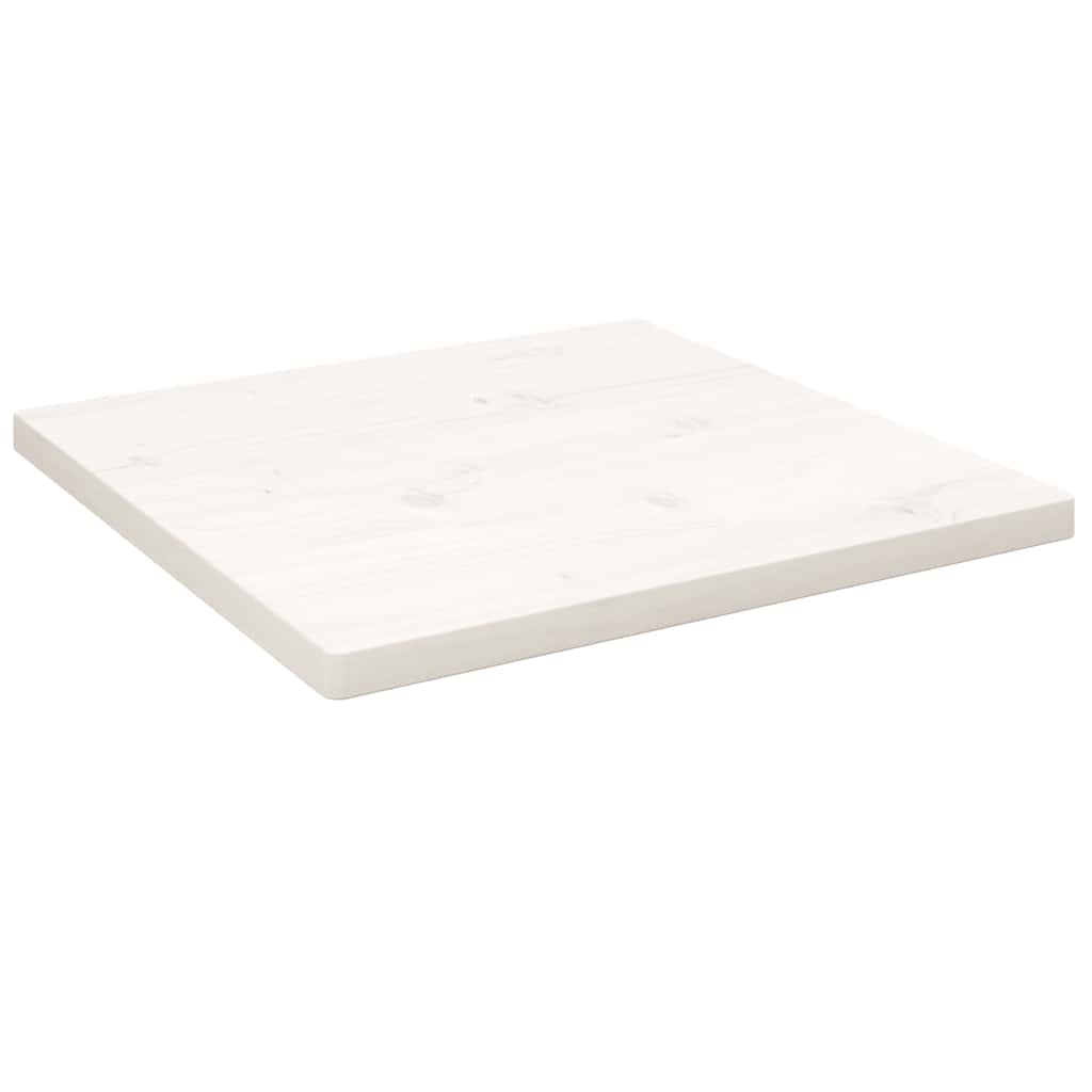 Tafelblad vierkant 60x60x2,5 cm massief grenenhout wit is nu te koop bij PeponiXL, paradijselijk wonen!