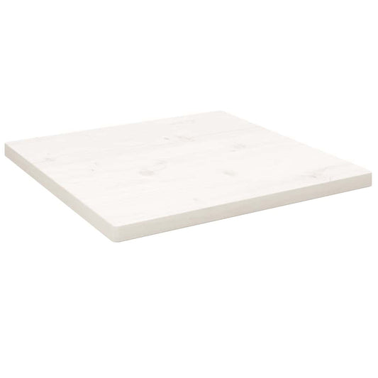Tafelblad vierkant 60x60x2,5 cm massief grenenhout wit is nu te koop bij PeponiXL, paradijselijk wonen!