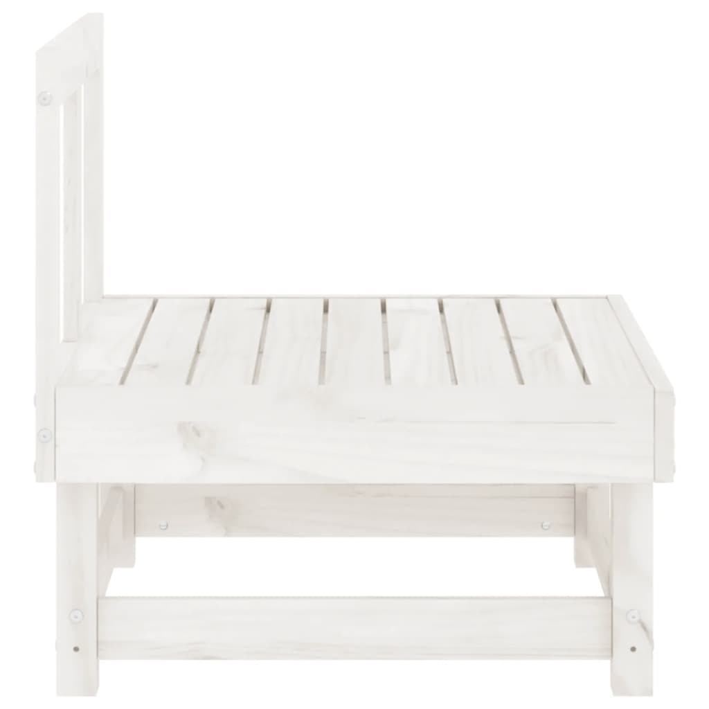 Tuinmiddenbanken 2 st massief grenenhout wit is nu te koop bij PeponiXL, paradijselijk wonen!