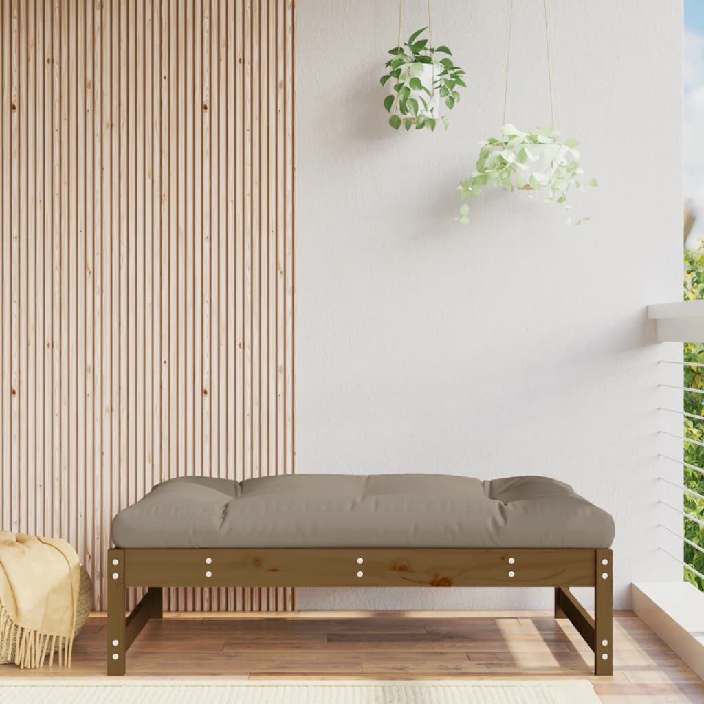 Tuinvoetenbank 120x80 cm massief grenenhout honingbruin is nu te koop bij PeponiXL, paradijselijk wonen!