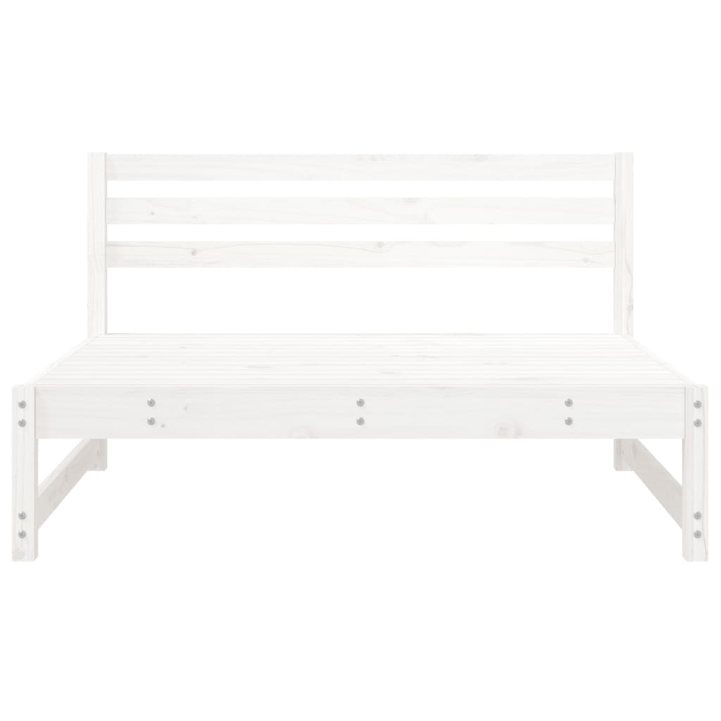 Tuinmiddenbanken 2 st 120x80 cm massief grenenhout wit is nu te koop bij PeponiXL, paradijselijk wonen!