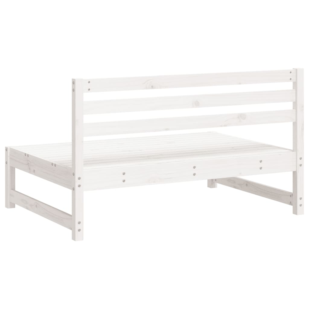 Tuinmiddenbanken 2 st 120x80 cm massief grenenhout wit is nu te koop bij PeponiXL, paradijselijk wonen!
