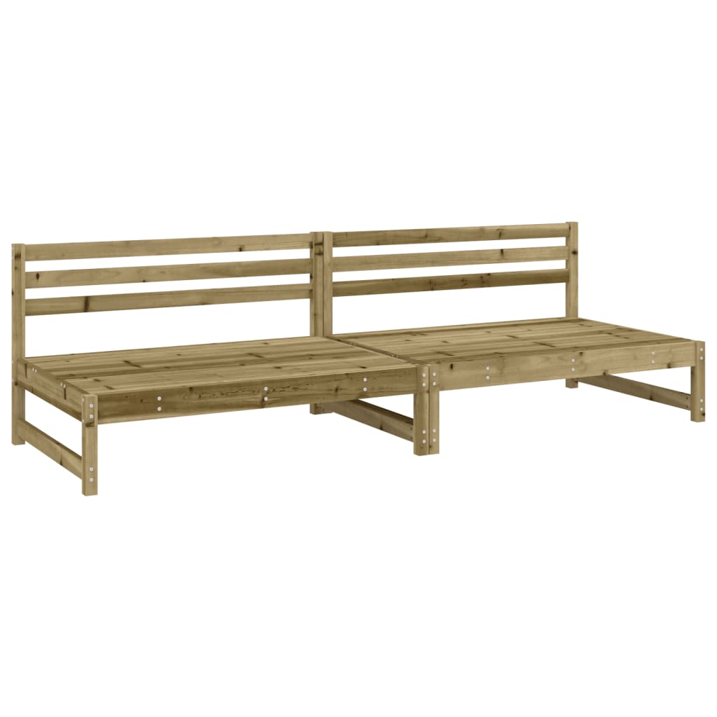 Tuinmiddenbanken 2 st 120x80 cm geïmpregneerd grenenhout is nu te koop bij PeponiXL, paradijselijk wonen!