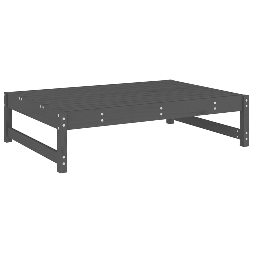 2-delige Loungeset massief grenenhout grijs is nu te koop bij PeponiXL, paradijselijk wonen!