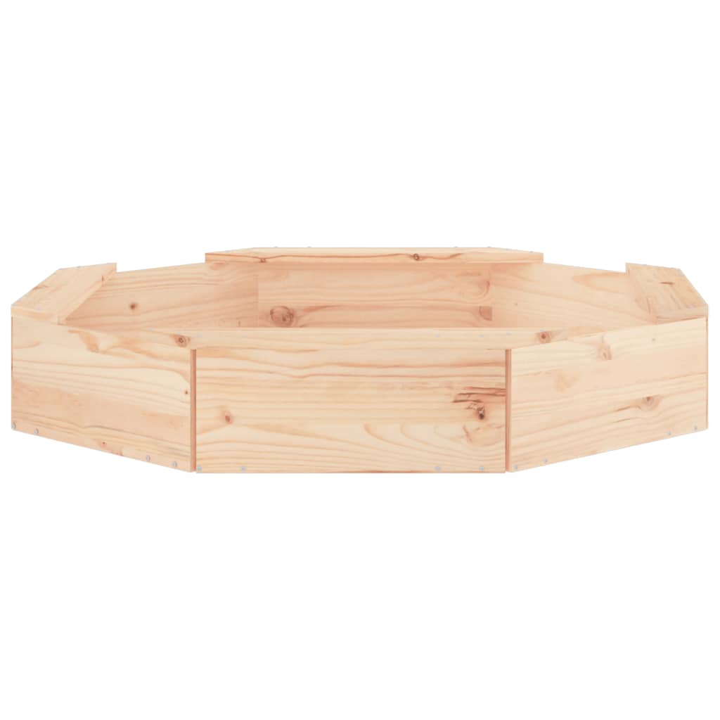 Zandbak met bankjes achthoekig massief grenenhout is nu te koop bij PeponiXL, paradijselijk wonen!