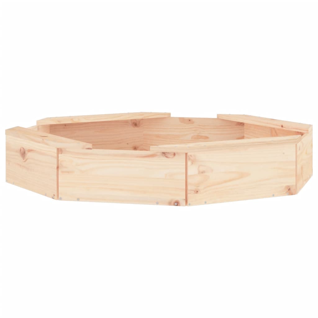 Zandbak met bankjes achthoekig massief grenenhout is nu te koop bij PeponiXL, paradijselijk wonen!