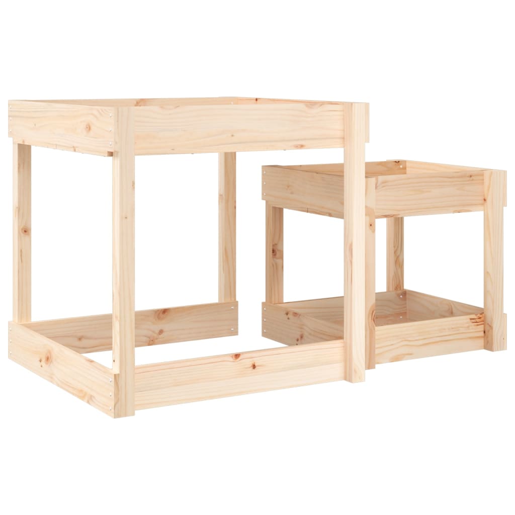 Zandtafels 2 stuks massief grenenhout is nu te koop bij PeponiXL, paradijselijk wonen!