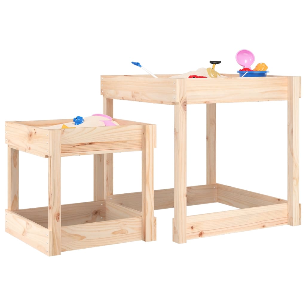 Zandtafels 2 stuks massief grenenhout is nu te koop bij PeponiXL, paradijselijk wonen!