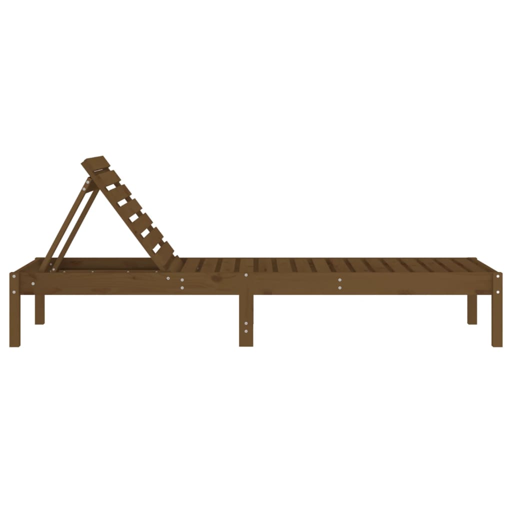 Ligbed 199,5x60x74 cm massief grenenhout bruin is nu te koop bij PeponiXL, paradijselijk wonen!
