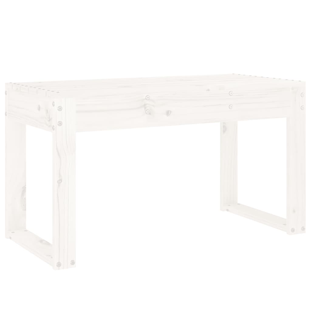 Tuinbank 80x38x45 cm massief grenenhout wit is nu te koop bij PeponiXL, paradijselijk wonen!