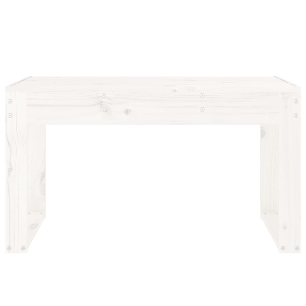 Tuinbank 80x38x45 cm massief grenenhout wit is nu te koop bij PeponiXL, paradijselijk wonen!