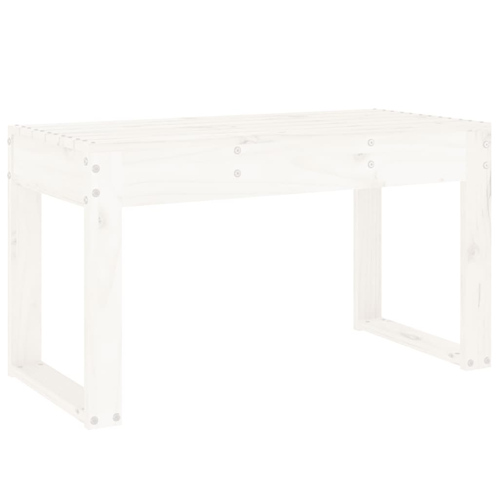 Tuinbank 80x38x45 cm massief grenenhout wit is nu te koop bij PeponiXL, paradijselijk wonen!