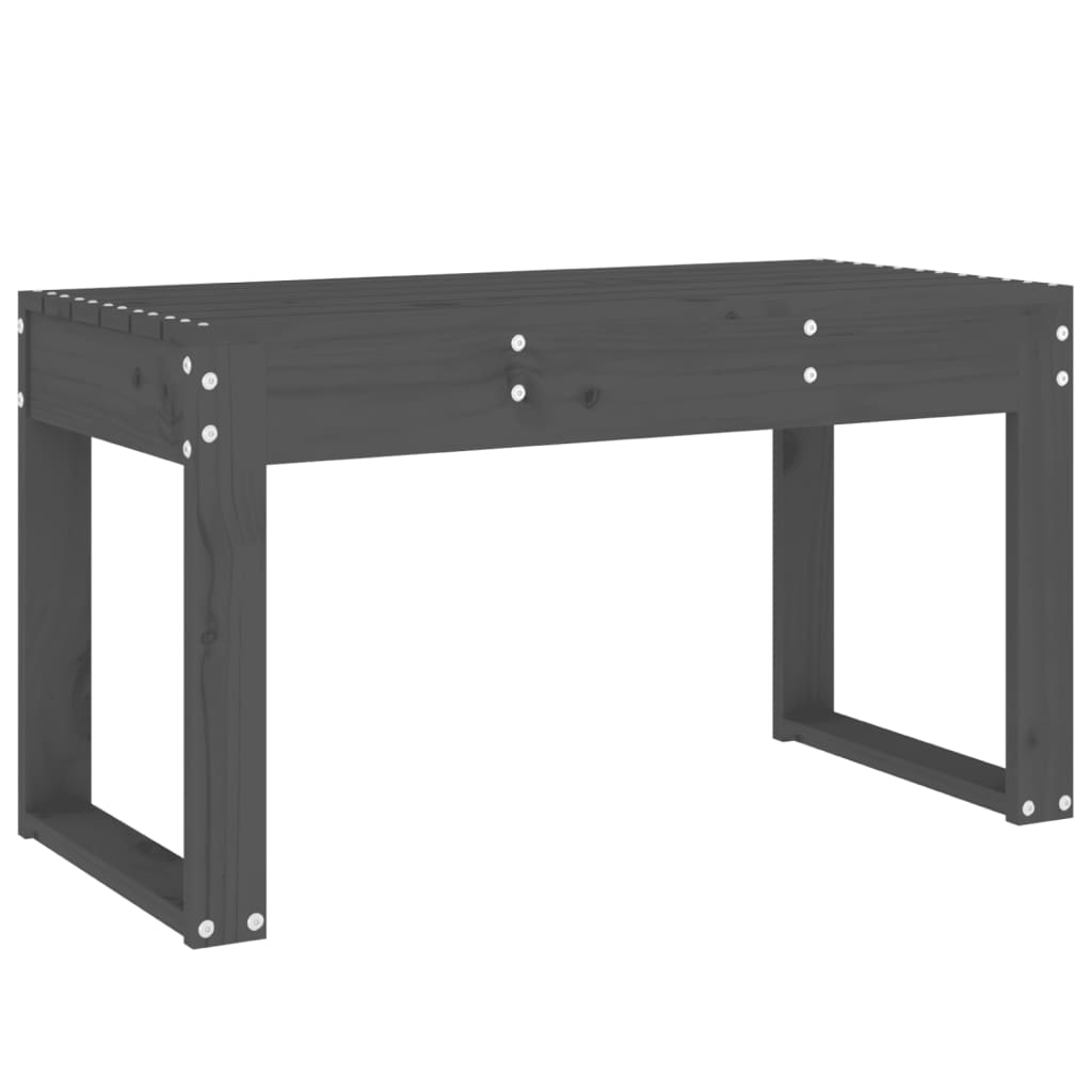 Tuinbank 80x38x45 cm massief grenenhout grijs is nu te koop bij PeponiXL, paradijselijk wonen!