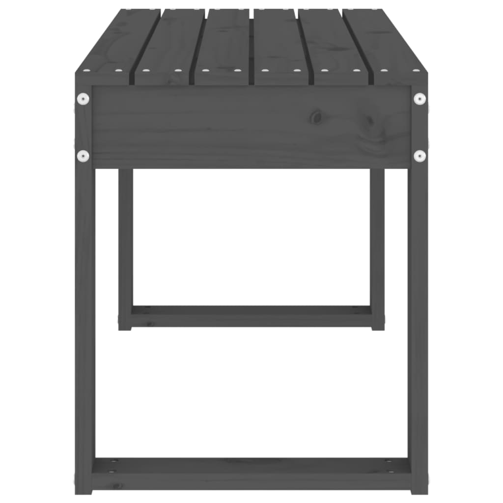 Tuinbank 80x38x45 cm massief grenenhout grijs is nu te koop bij PeponiXL, paradijselijk wonen!