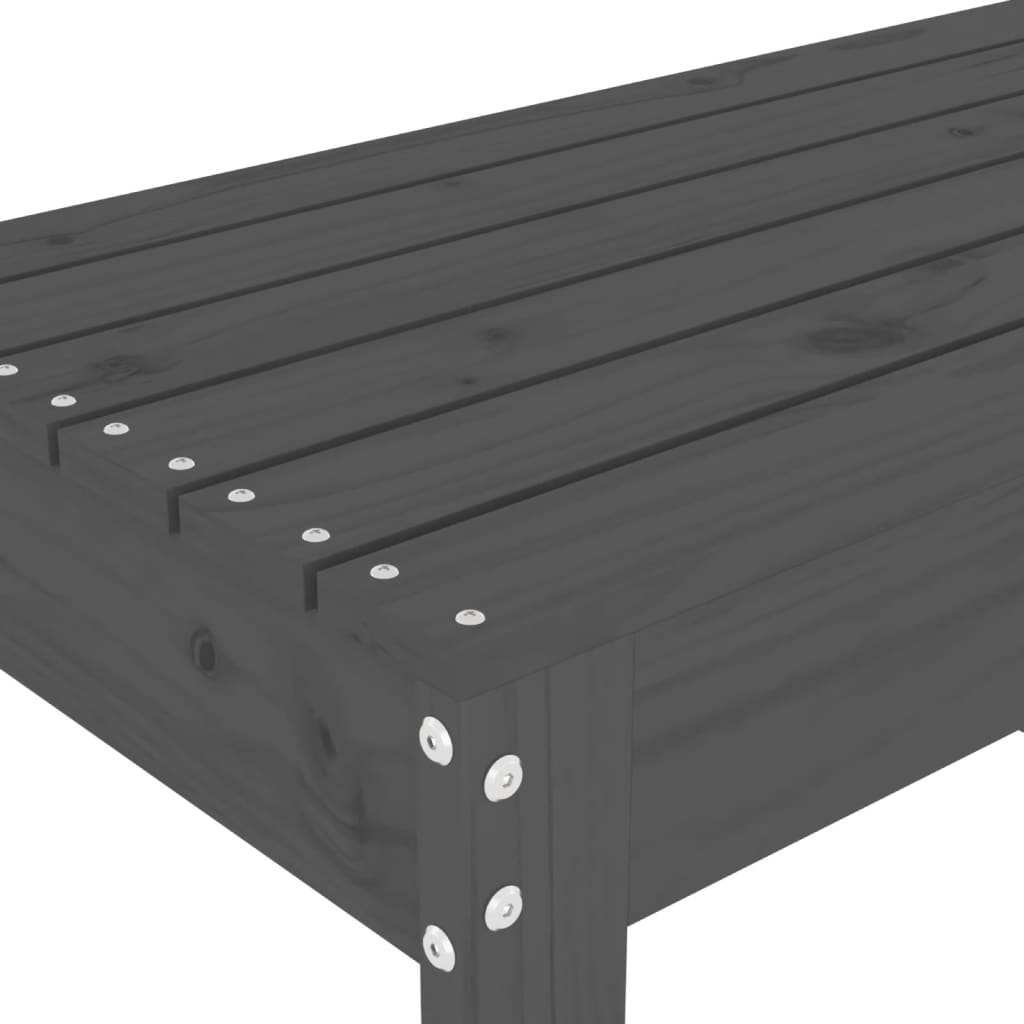 Tuinbank 80x38x45 cm massief grenenhout grijs is nu te koop bij PeponiXL, paradijselijk wonen!