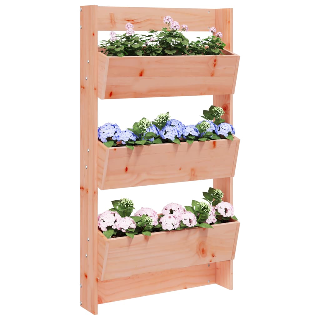 Plantenbak wandmontage 3-laags 60x18,5x110 cm douglashout is nu te koop bij PeponiXL, paradijselijk wonen!