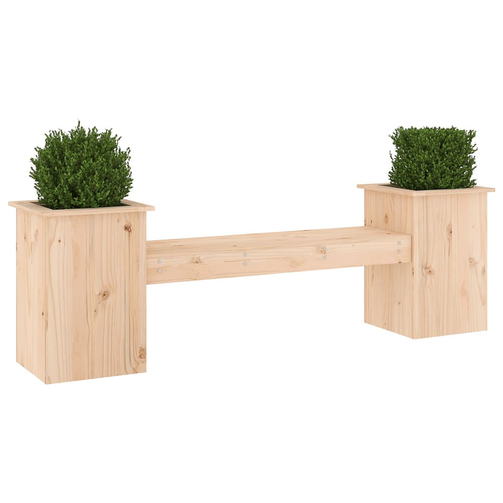 Bankje met plantenbakken 184,5x39,5x56,5 cm grenenhout is nu te koop bij PeponiXL, paradijselijk wonen!