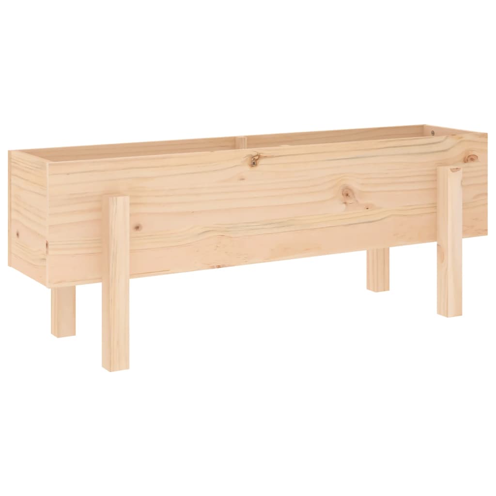 Plantenbak verhoogd 101x30x38 cm massief grenenhout is nu te koop bij PeponiXL, paradijselijk wonen!
