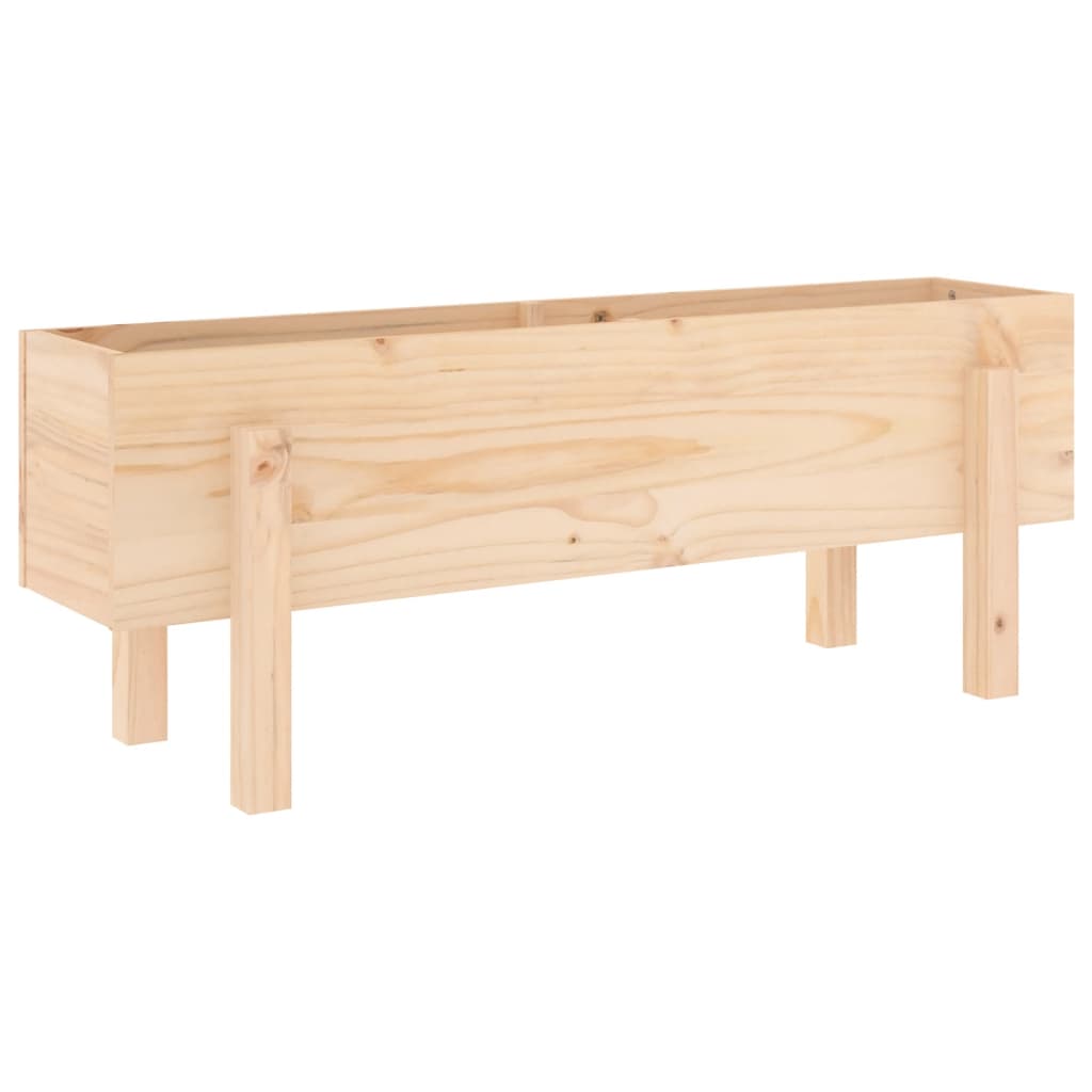 Plantenbak verhoogd 101x30x38 cm massief grenenhout is nu te koop bij PeponiXL, paradijselijk wonen!