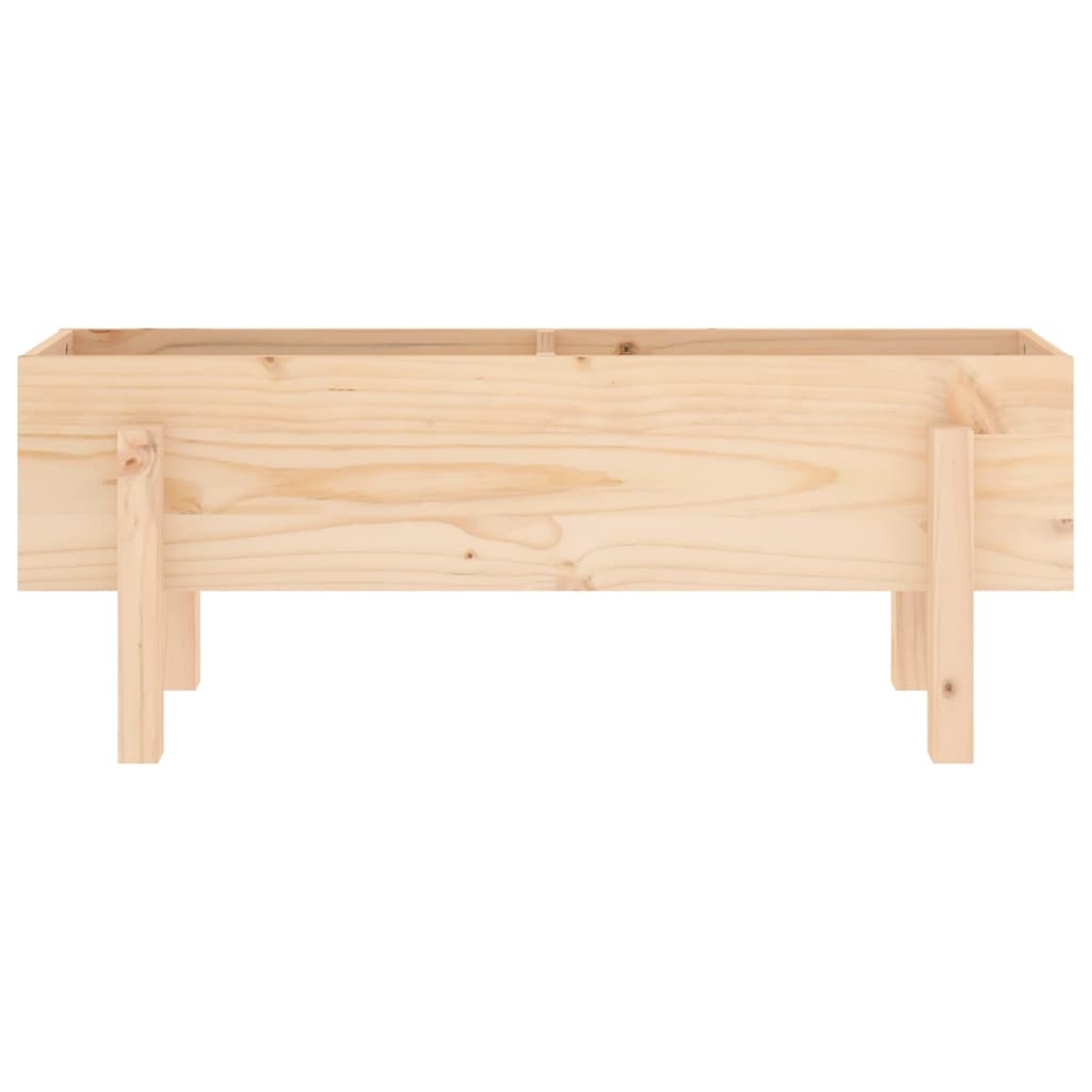 Plantenbak verhoogd 101x30x38 cm massief grenenhout is nu te koop bij PeponiXL, paradijselijk wonen!