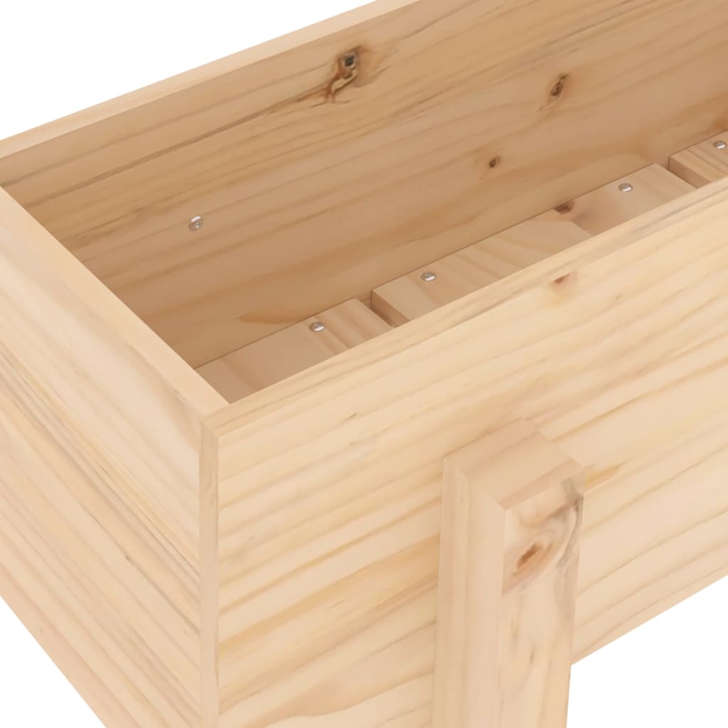 Plantenbak verhoogd 101x30x38 cm massief grenenhout is nu te koop bij PeponiXL, paradijselijk wonen!